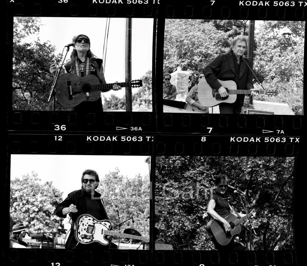 '93 The Highwaymen Central Park NYC Folk Supergroup Old 35mm 4 Negative Lot B333