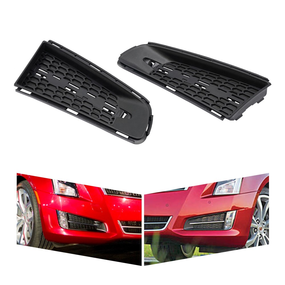 2013-2014 Cadillac ATS Fog Light Cover Grille Trim Set Left & Right Side