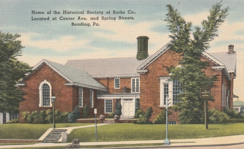 Reading PA Pennsylvania Historical Society Of Berks County Vintage Postcard