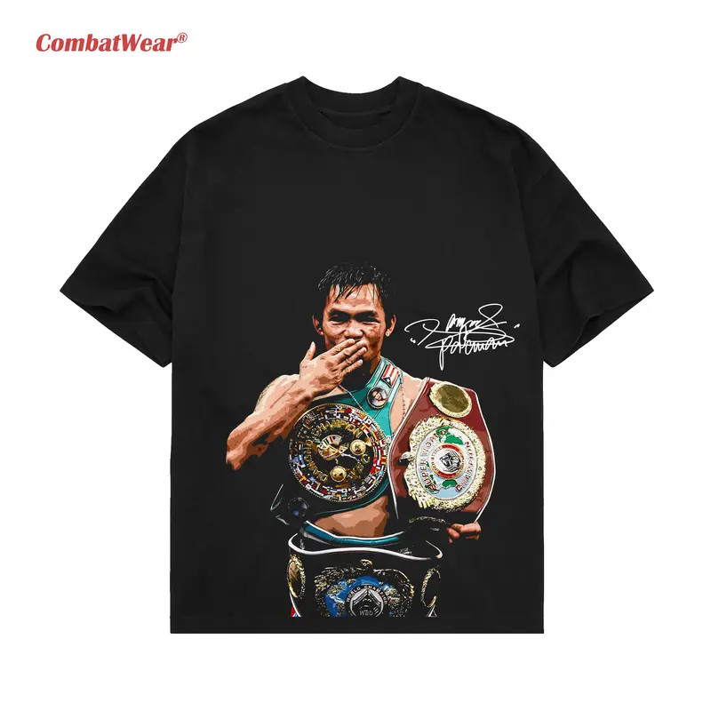 COMBATWEAR Boxing Fighters Pacquiao , Graphic Boxing Champion T-Shirt