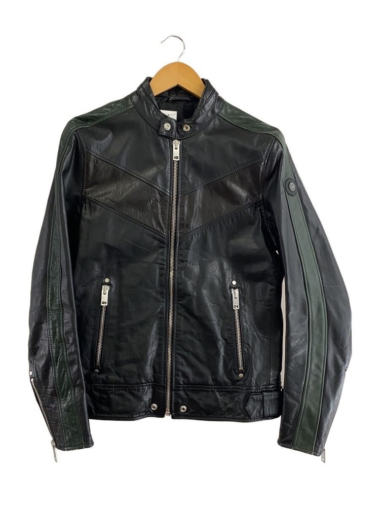 Diesel Single Rider Jacket/S/Cowhide/Blk 3477