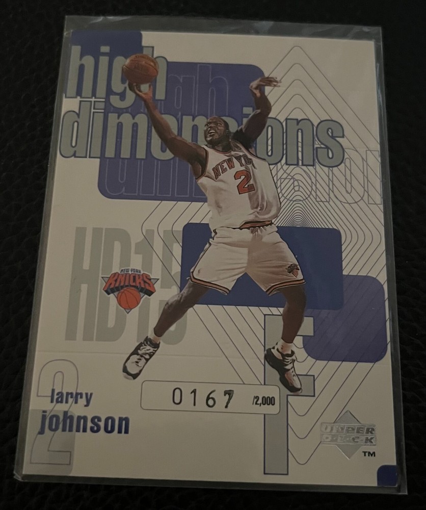 1997-98 Upper Deck High Dimensions Larry Johnson #HD15 2000 Limited