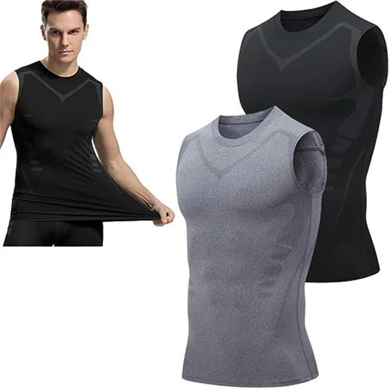 Shaperluv Male Shaper Tank for Gynecomastia Compression and Chest Support
