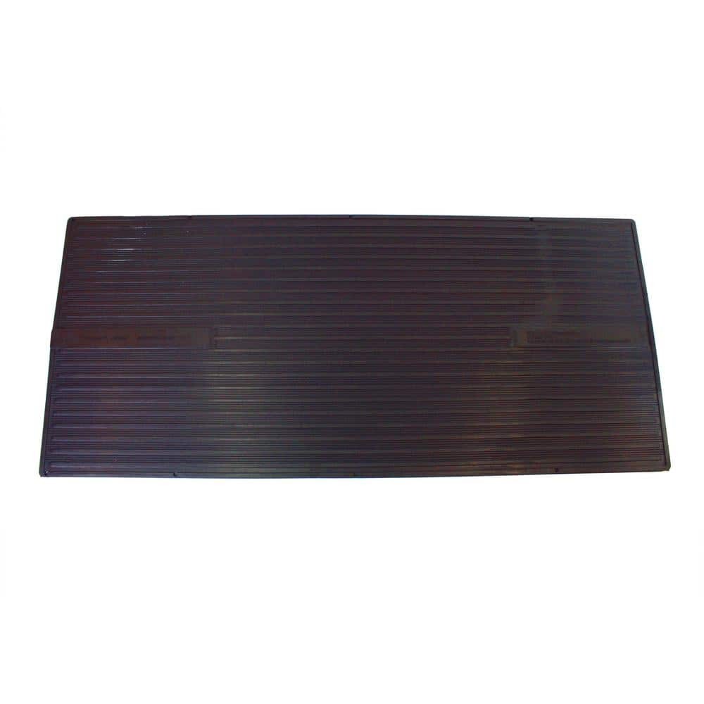 Heated Floor Mat Durable Black Rubber Spot Clean 36 in. x 16 in.