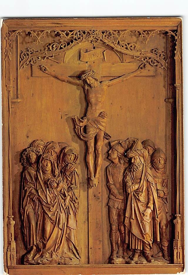 Postcard Crucifixion Altarpiece by Tilman Riemenschneider Germany