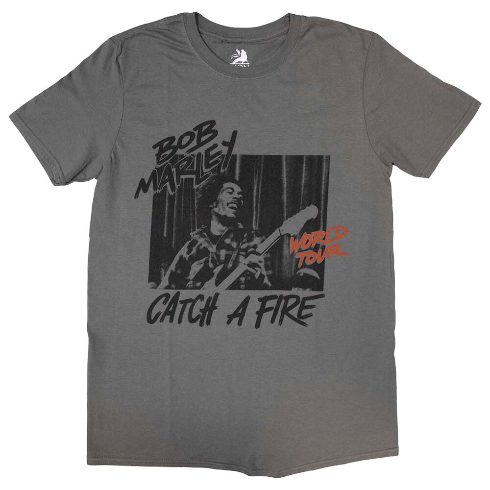 Bob Marley Catch A Fire World Tour Vintage Graphic T-Shirt