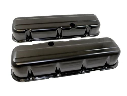 Chevy BBC 1965-00 396-502 Tall Chrome Valve Covers 3 5/8in Tall Welded Baffles