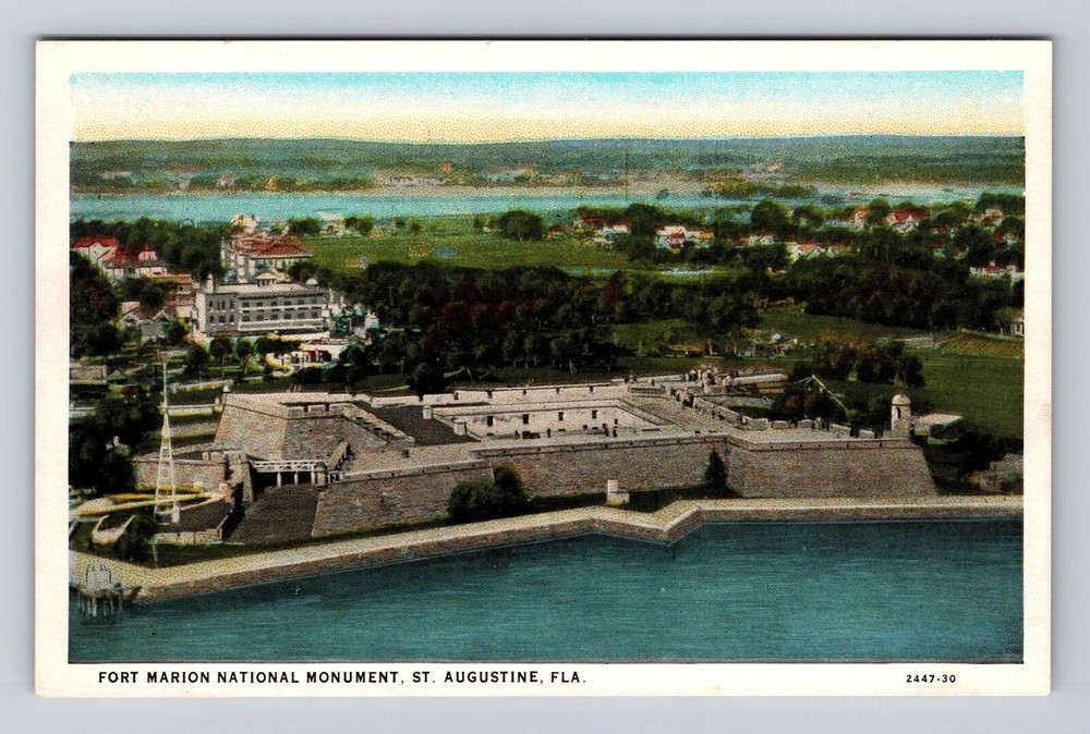 St Augustine FL-Florida, Fort Marion National Monument, Vintage Postcard