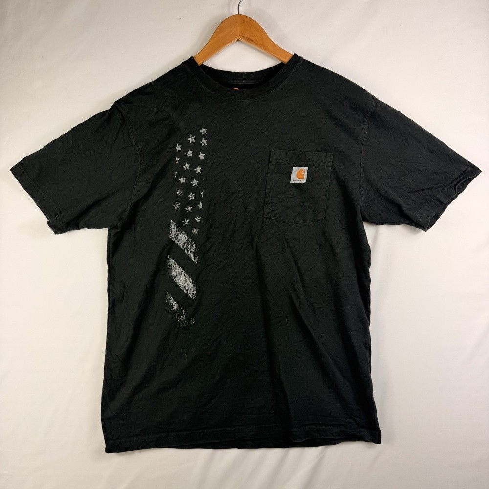 Carhartt T-Shirt Men's M Original Fit Black Short Sleeve Pocket Tee