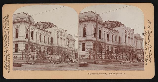 Photo:Galveston disaster, Ball High School