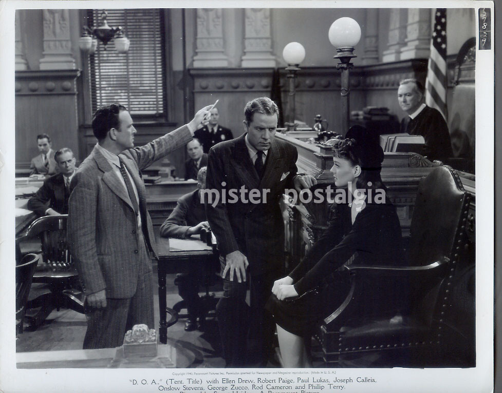 Vintage Photo 1941 Ellen Drew, Robert Paige, Paul Lukas The Monster and the girl