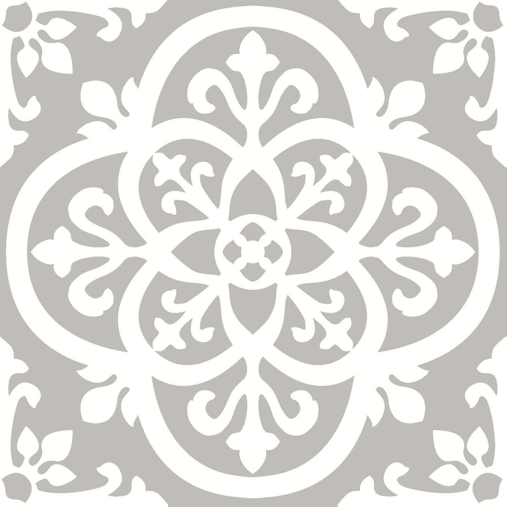 Grey Medina Peel & Stick Floor Tiles by FloorPops FP2942