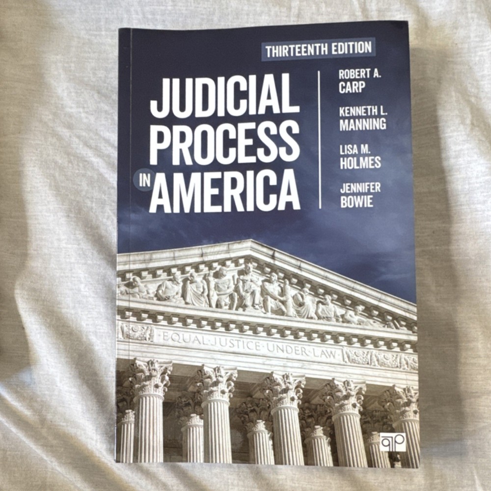 Judicial Process in America 13th Ed by Carp CQ Press Trade Paperback Law