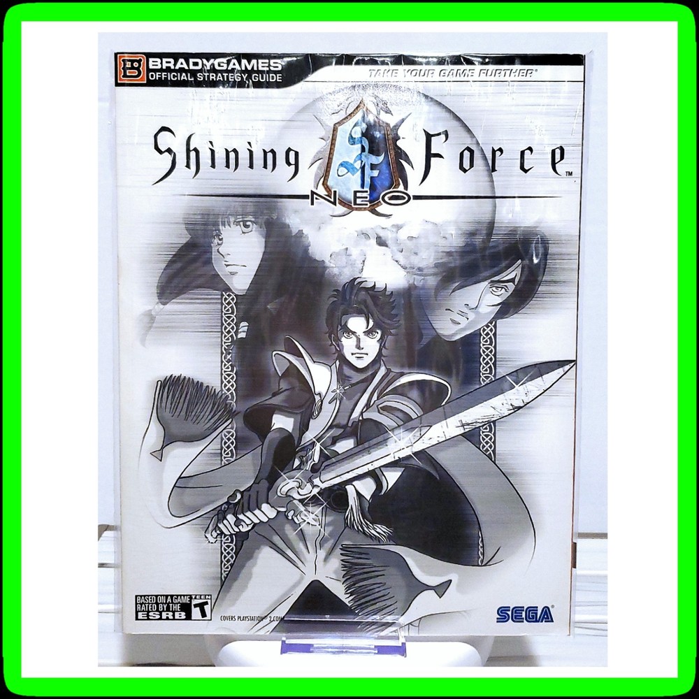 🔥⚔️🔥 Shining Force: Neo BradyGames OFFICIAL Strategy Guide For Sony PS2 (2005)