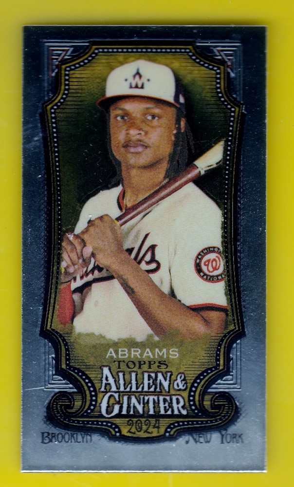 2024 Allen & Ginter 17 CJ Abrams Chrome Mini Washington Nationals