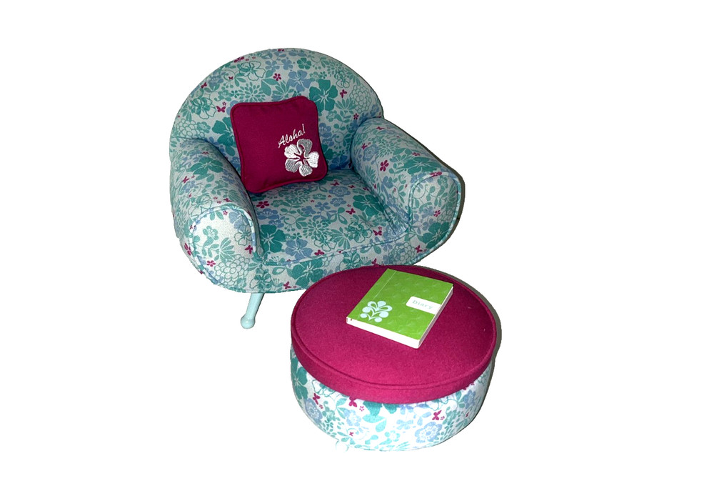 American Girl Kanani's Lounge Chair Set - Vintage, Near Mint Condition