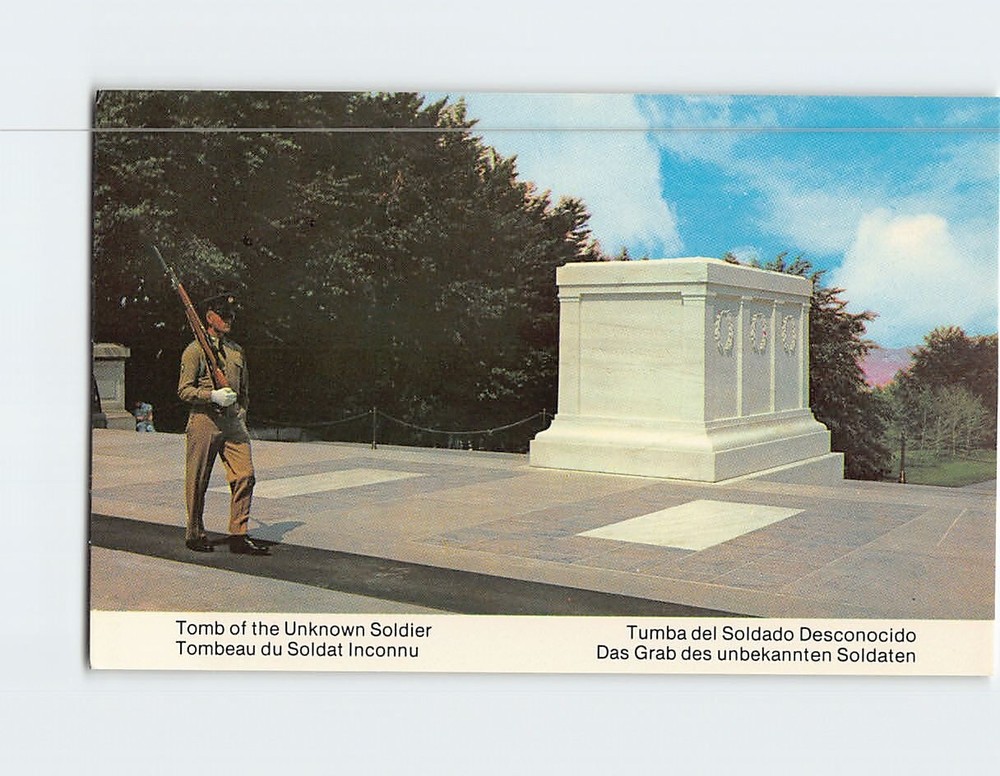 Postcard Tomb of the Unknown Soldier Arlington Virginia USA