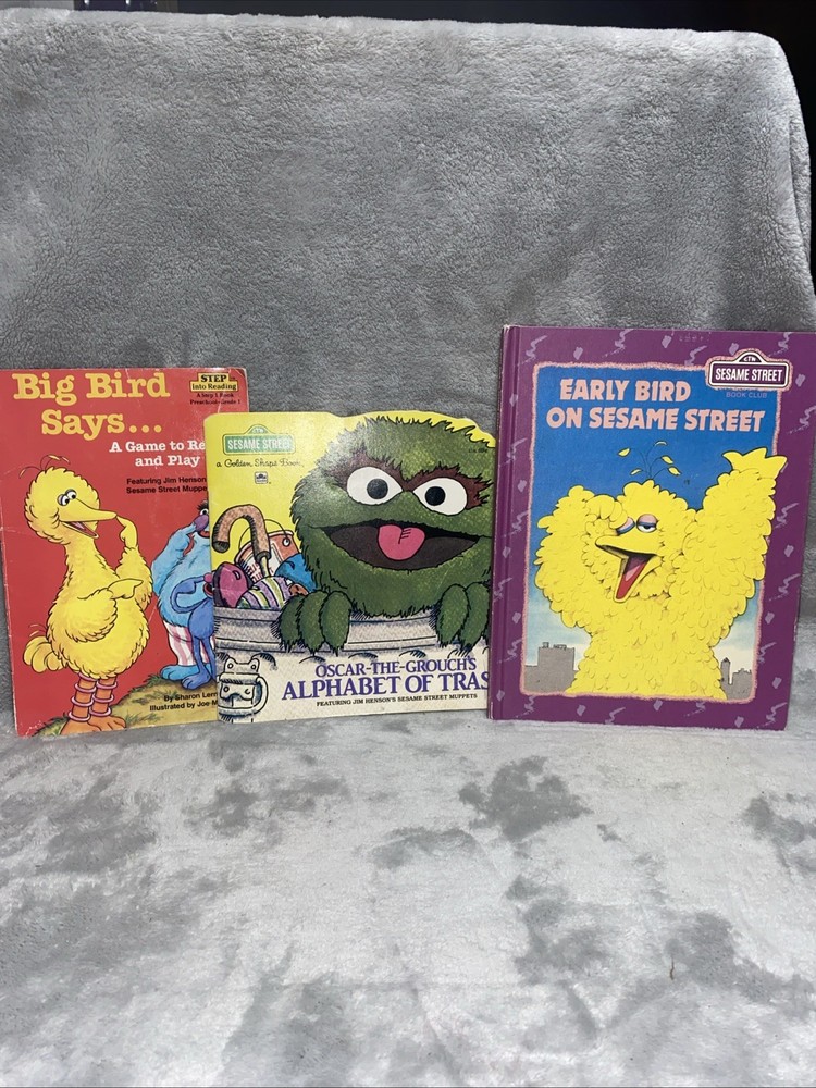 Sesame Street Set Of 3 Books For Early Reading Learning