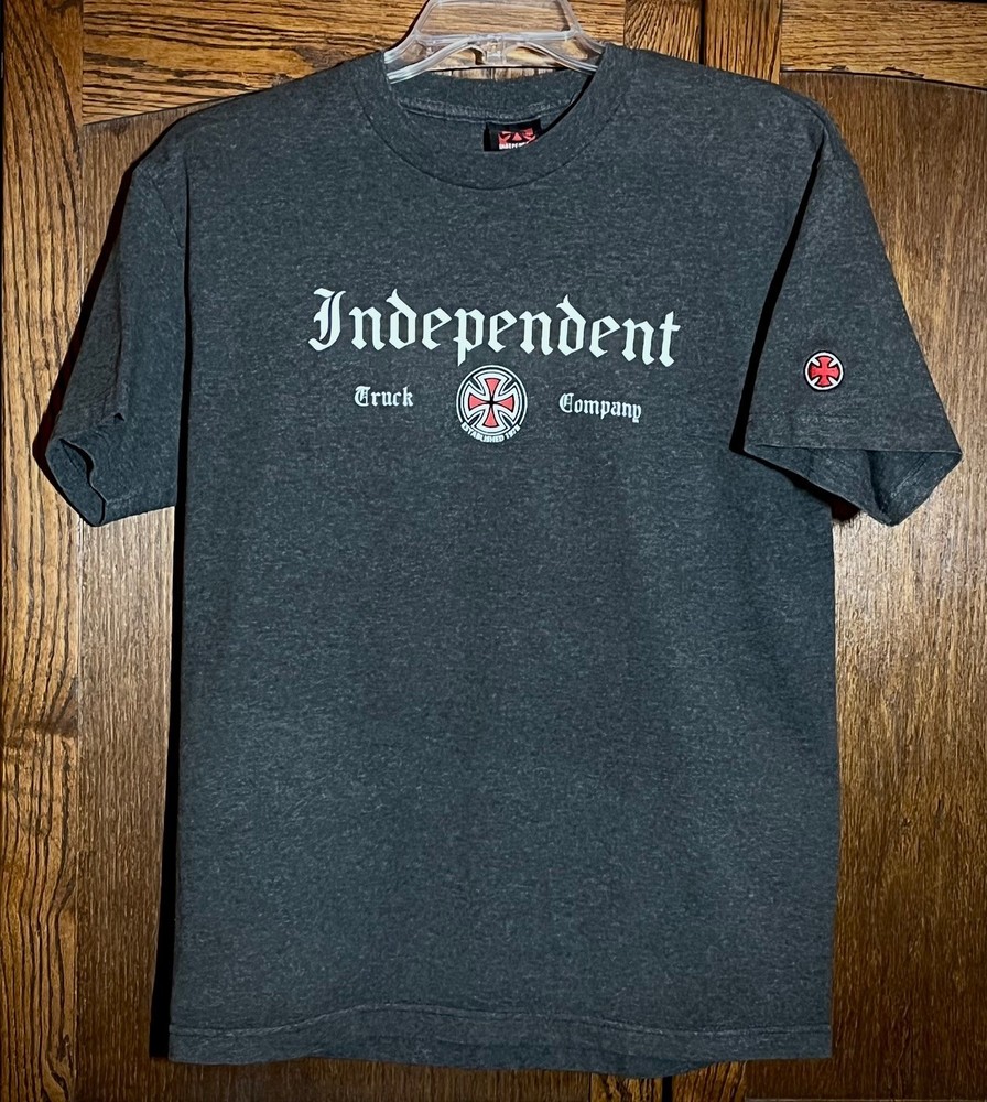 Vintage Independent Truck Company Grey T-Shirt Large Skater Y2K
