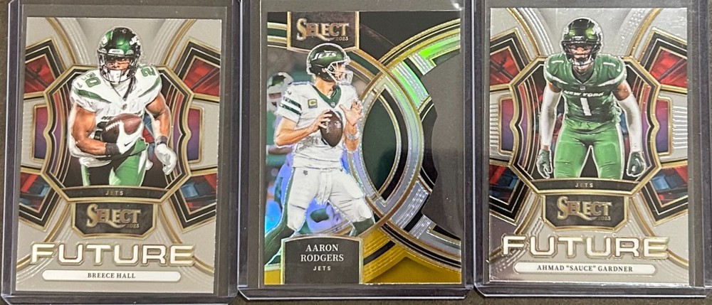 2023 Panini Select Football New York Jets 3 Card Insert/Parallel Trading Lot!