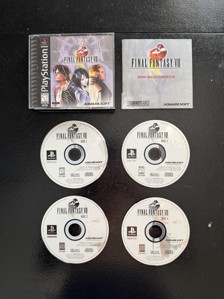 Final Fantasy VIII 8 [Black Label] (Sony PlayStation 1 PS1, 1999)