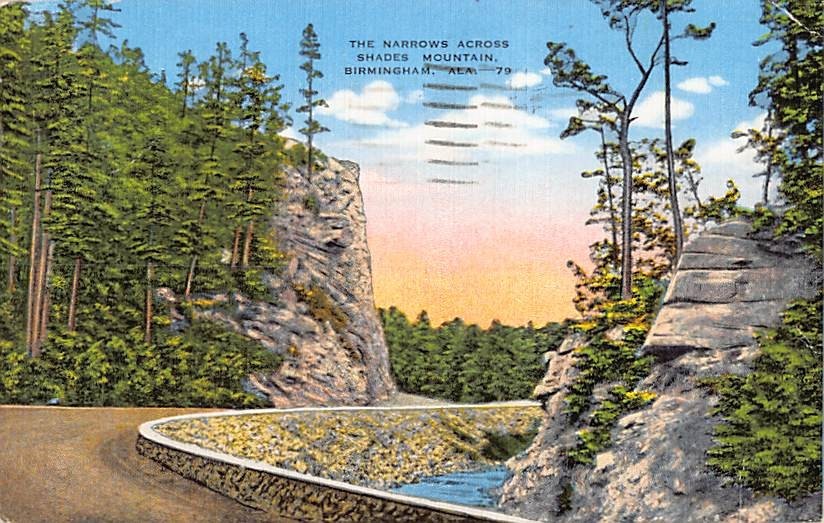 Postcard The Narrows Across Shades Mountain Birmingham Alabama USA