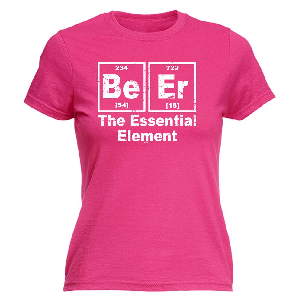 Beer The Essential Element - Womens T Shirt Funny T-Shirt Novelty gift tshirt