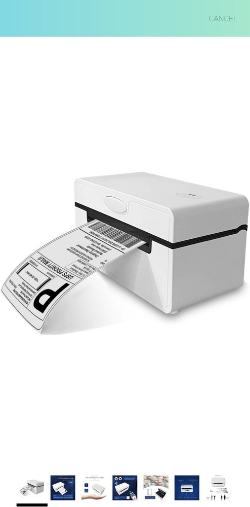 OADLUPRT 4x6 Bluetooth USB Thermal Shipping Label Printer