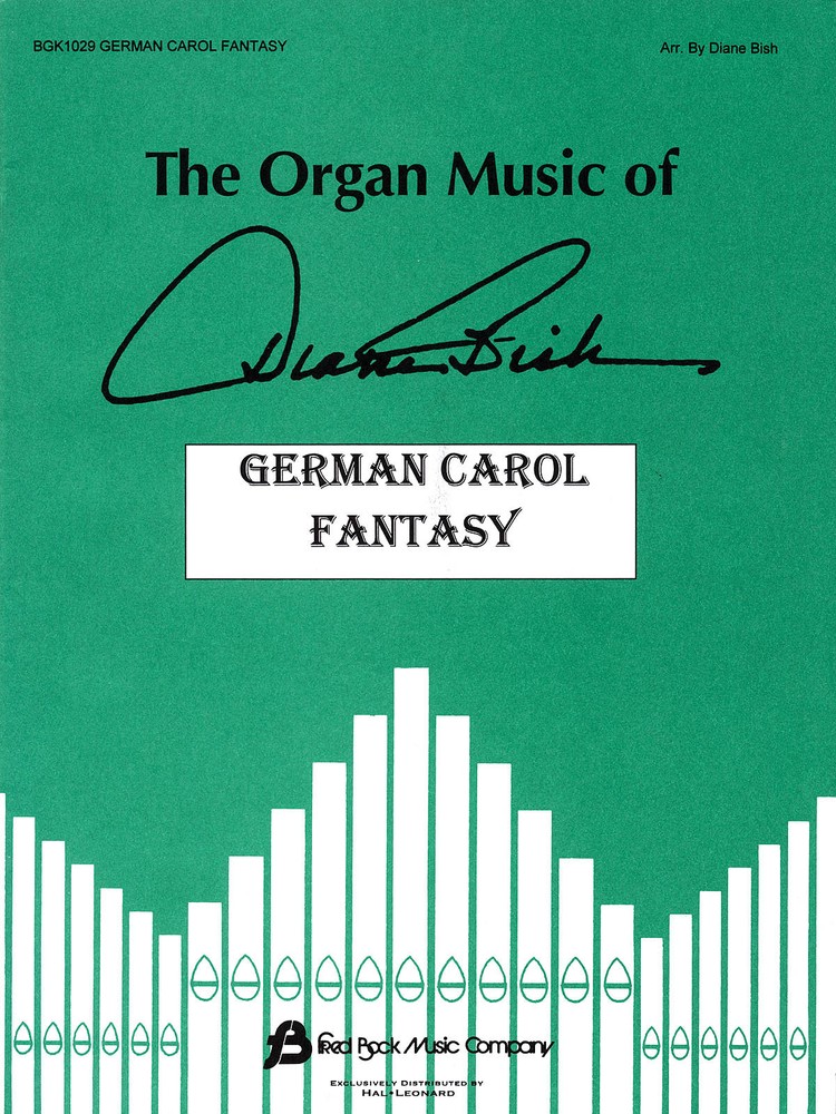 German Carol Fantasy for Organ Solo Christian Sheet Music Diane Bish Book