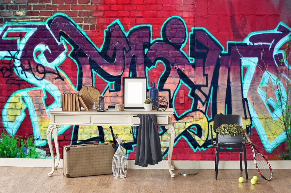 3D Graffiti Art Wall Murals Wallpaper Murals Wall Sticker