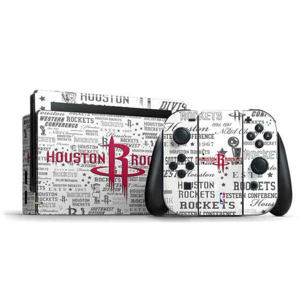 NBA Houston Rockets Nintendo Switch Bundle Skin - Houston Rockets Historic Blast