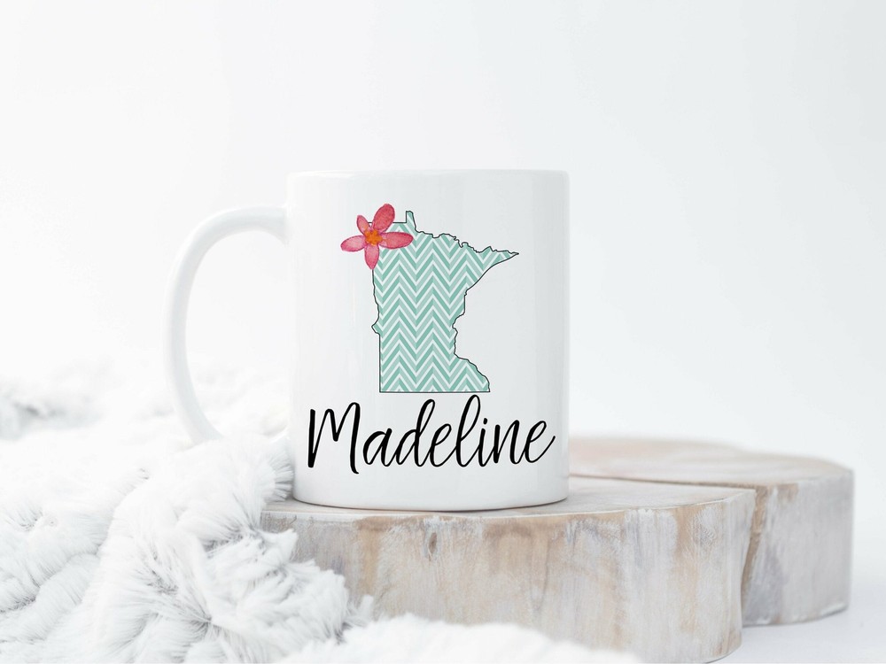 Custom Home State Mug Custom Minnesota Mug Minnesota Mugs Custom State Mug Going