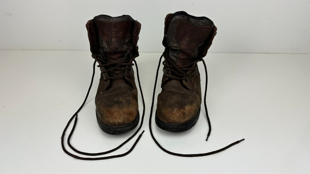 Men's LaCrosse 600G ST Foreman HD 8-Inch Leather Work Boots Brown Size 11