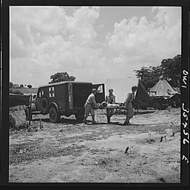 Greenville South Carolina 1940s Army Medical Unit 25th Service Group Ambulance