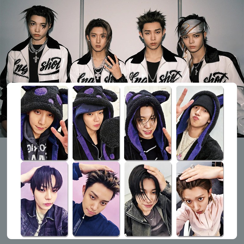 4Pcs Lngshot Album 《SHOT CALLERS》Bonus Photo Card Collec Special Edition Card