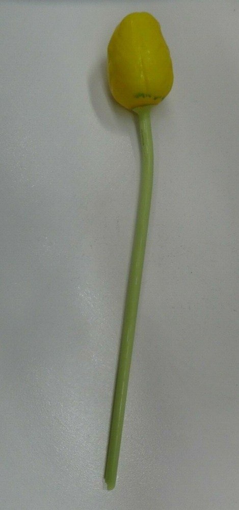 ANTIQUE FINE ART GLASS TULIP FLOWER STEM 1920s ART DECO