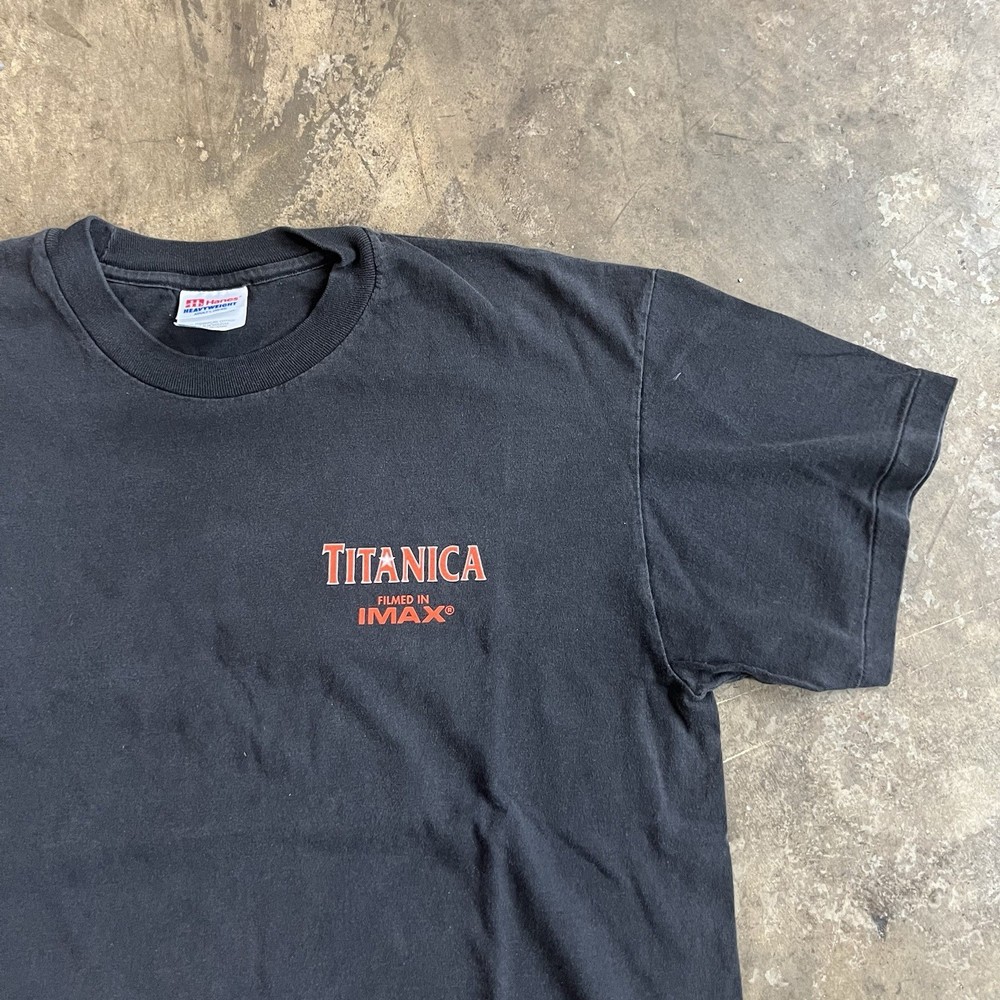 Vintage Titanica IMAX movie promo t shirt Large Titanic single stitch vtg film