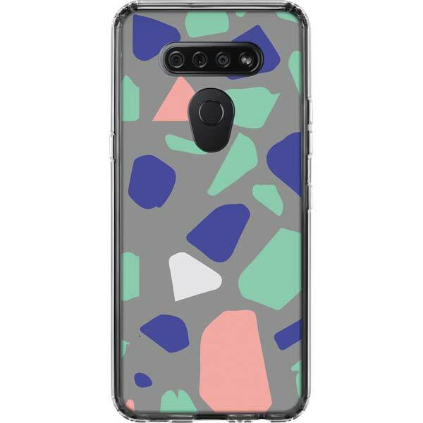 Speckle LG K51/Q51 Clear Case - Cement Terrazzo