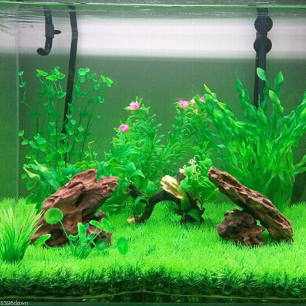 Artificial Grass Mat for Aquarium Fish Tank Creates Natural Hiding Spot
