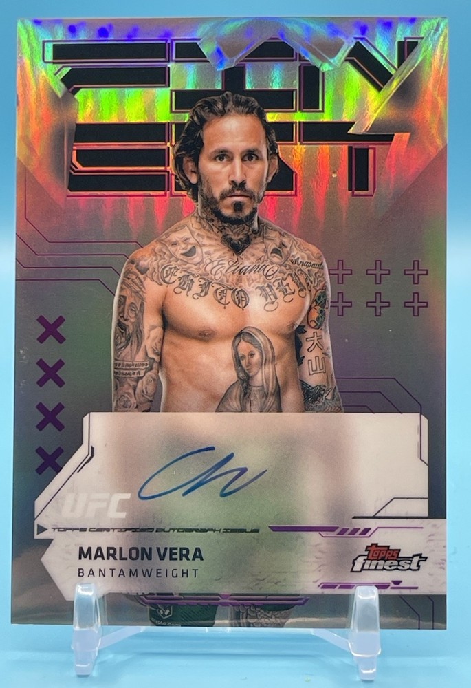2025 Topps Finest UFC Auto Refractor Marlon Vera #FA-MV