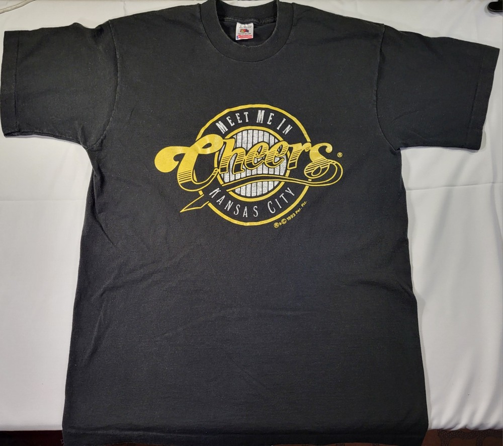 Vtg 1993 Cheers TV Promo Shirt Kansas City L Single Stitch Made in USA