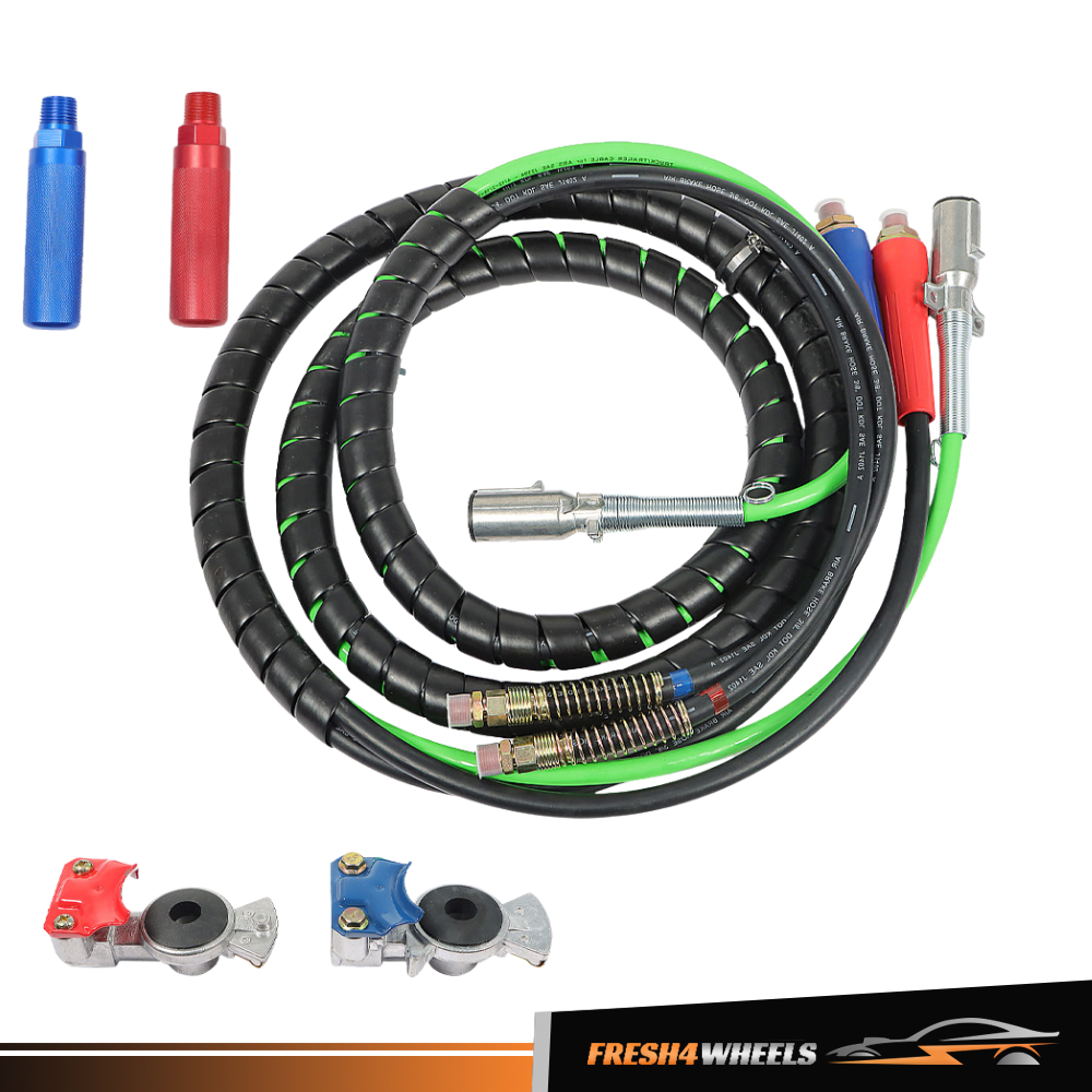 15ft ABS & Air Line Hose Wrap Cable for Semi Truck Trailer-image