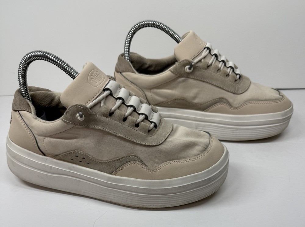 Hey Dude Hudson Lift Sport Blush Beige Platform Casual Shoes Sneaker Women's 9