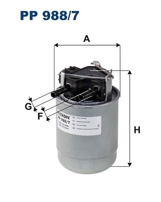 PP 988/7 FILTRON Fuel Filter for Nissan, Renault