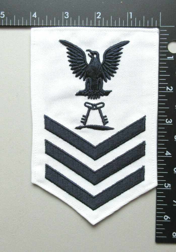 U.S. NAVY 1ST CLASS PETTY OFFICER COMMISSARY STEWARD RATE RANK MILITARY PATCH