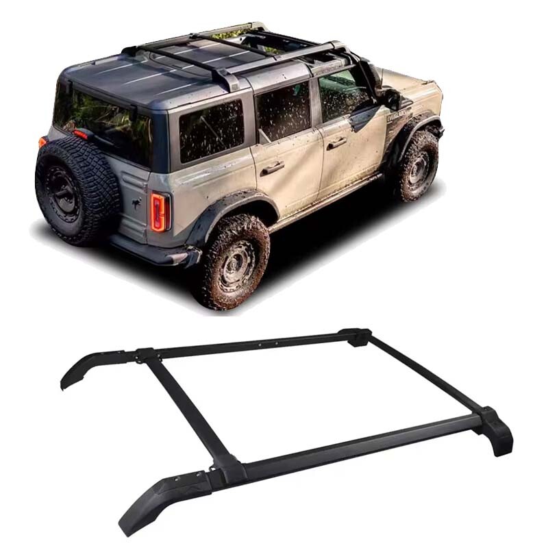 Car 4x4 Aluminum Cross Bar Support For Ford Bronco Roof Rack Bars