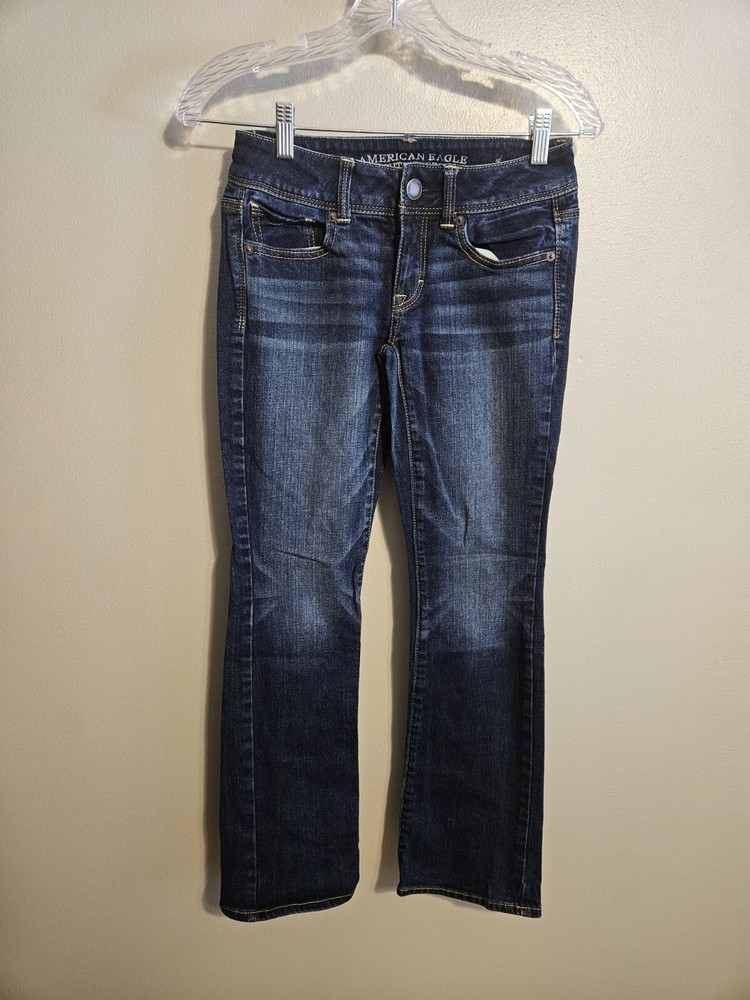 American Eagle Womens Jeans Stretch Kick Boot Size 0 Reg