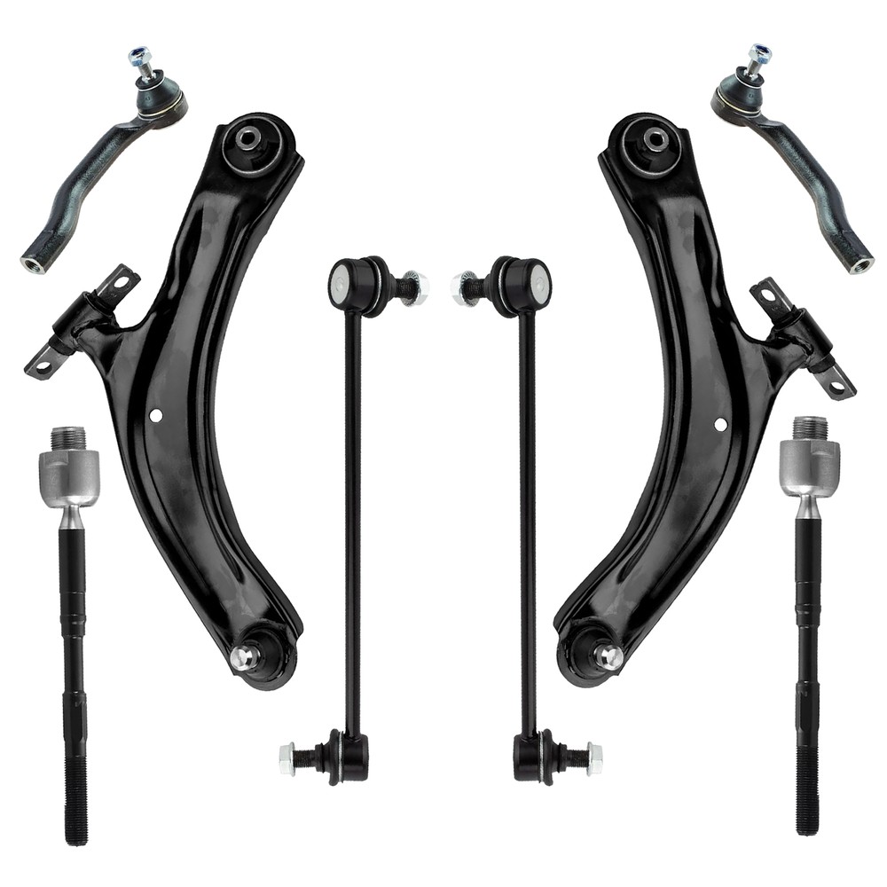 8Pcs Suspension Control Arm Sway Bar Link Kit for 2008-15 Nissan Rogue Select