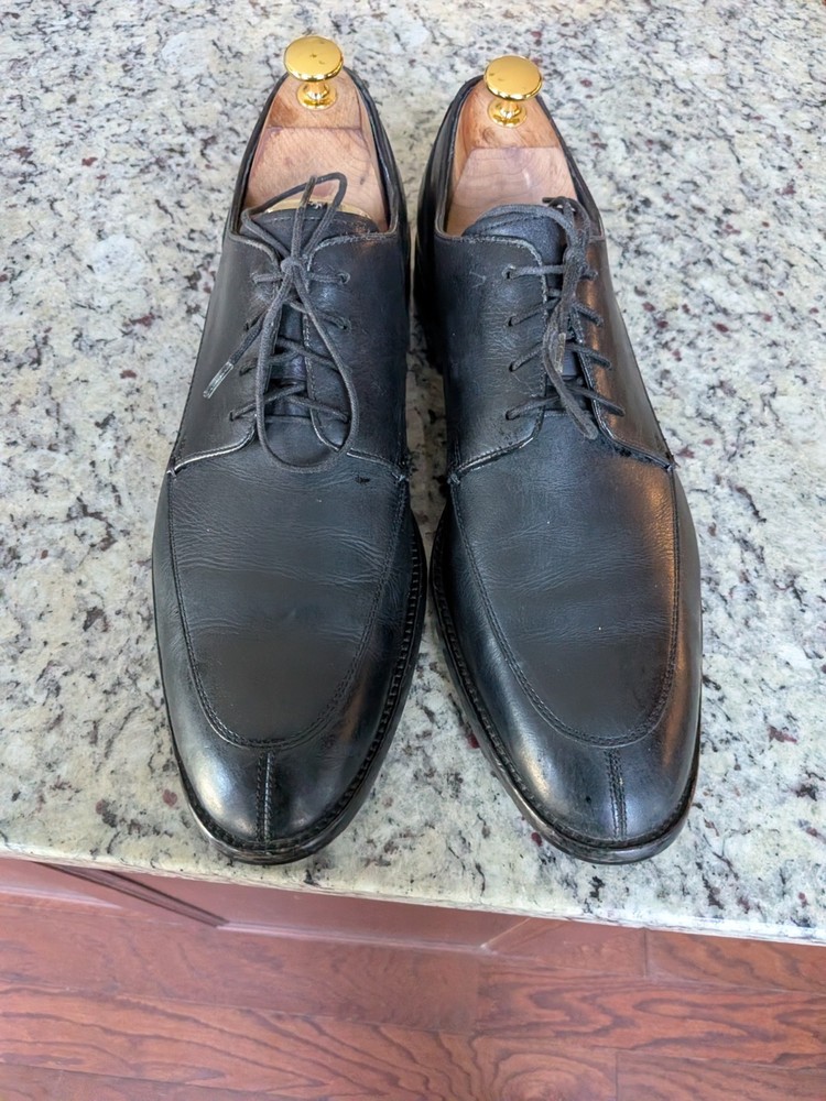 Cole Haan Mens Grand OS Black Leathers Split Toe Oxford Dress Shoes Size 10M