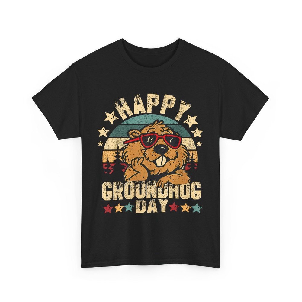 2026/Happy Groundhog Day Ground Hog With Animal Lover T-Shirt